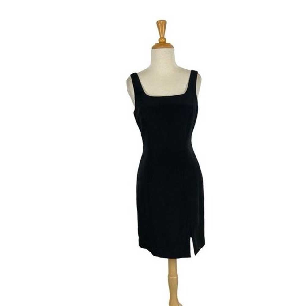 Hugo Buscati 6 S Black Silk Dress Cocktail Pencil… - image 2