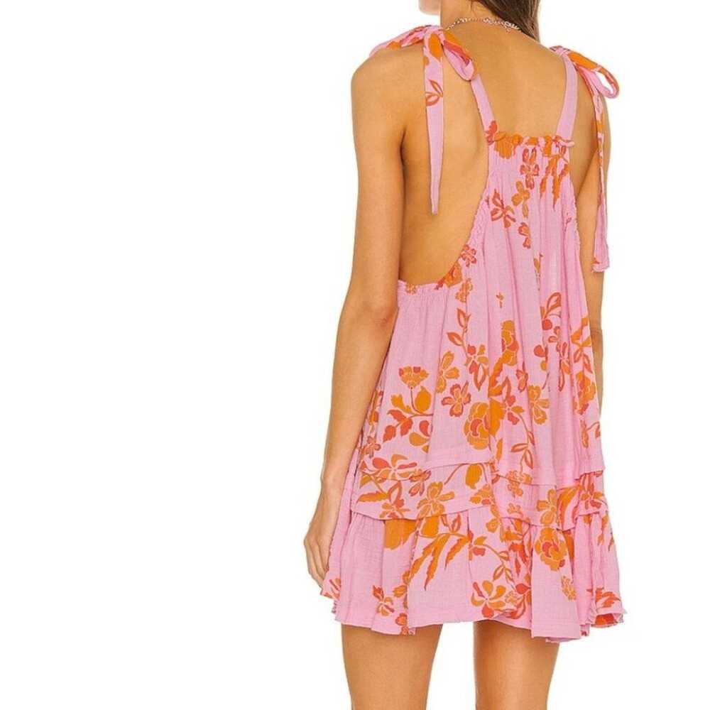 Women Free People Fleur Printed Tunic Dress Petal… - image 2