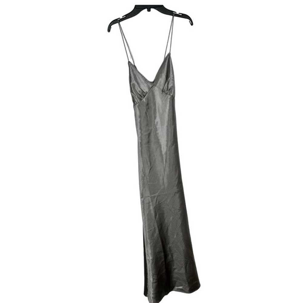 Madewell The Layton Midi Slip Satin Dress Size 8 - image 4