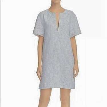 Theory Linen Slit Front Shift Dress - image 1