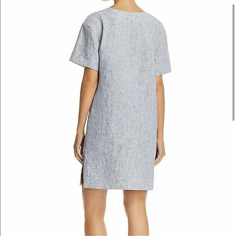 Theory Linen Slit Front Shift Dress - image 2