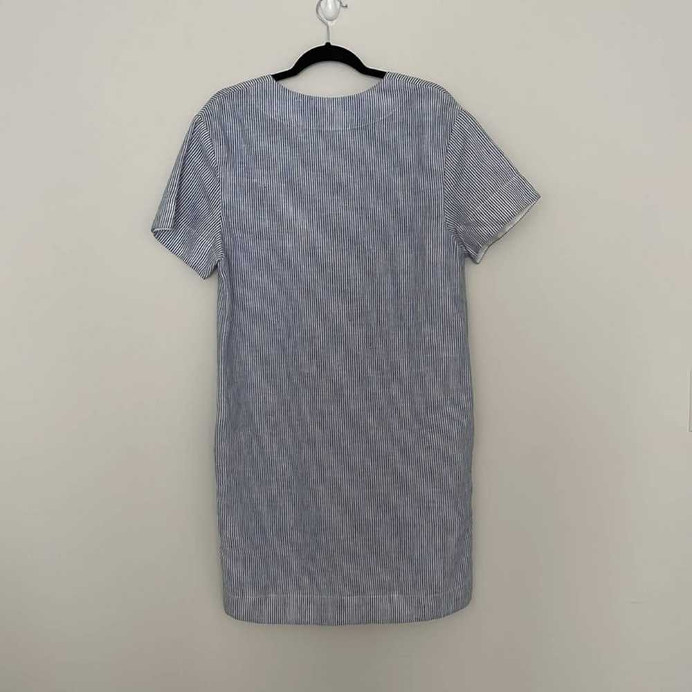 Theory Linen Slit Front Shift Dress - image 4