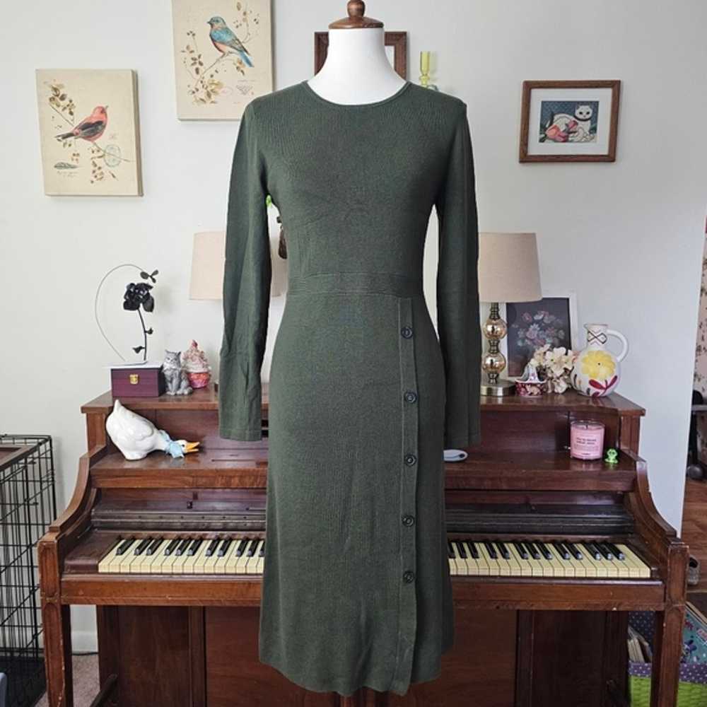 Banana Republic Button Skirt Sweater Dress - image 2