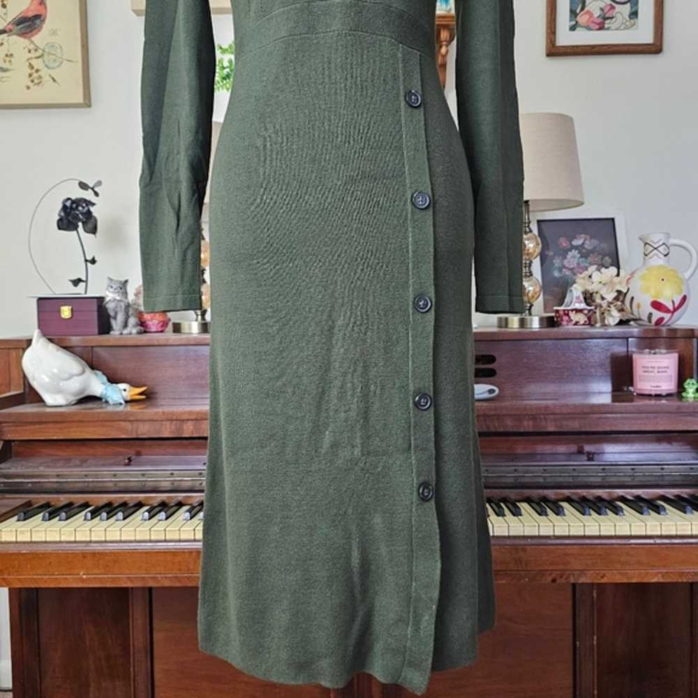 Banana Republic Button Skirt Sweater Dress - image 5