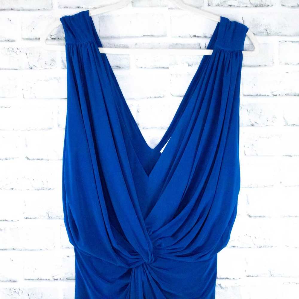 Misa Los Angeles Royal Blue Jersey Plunge Neck Sl… - image 3