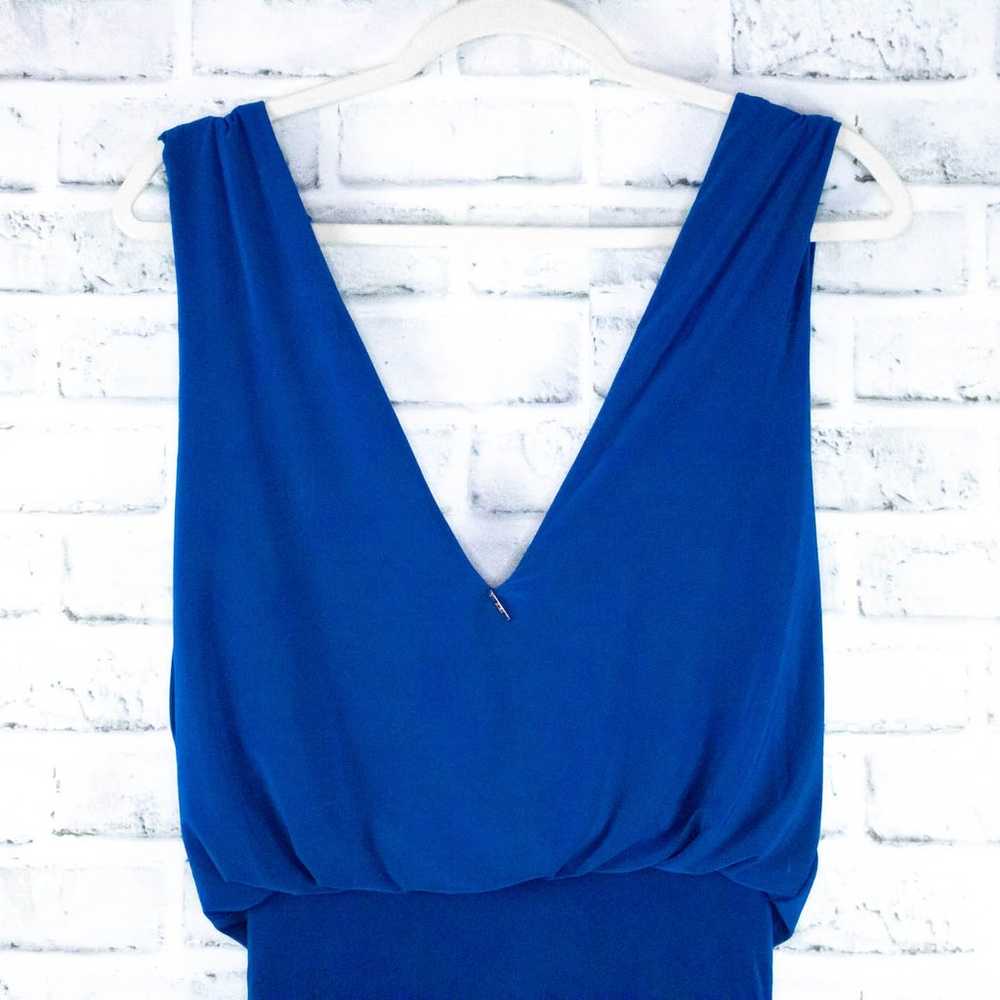 Misa Los Angeles Royal Blue Jersey Plunge Neck Sl… - image 5