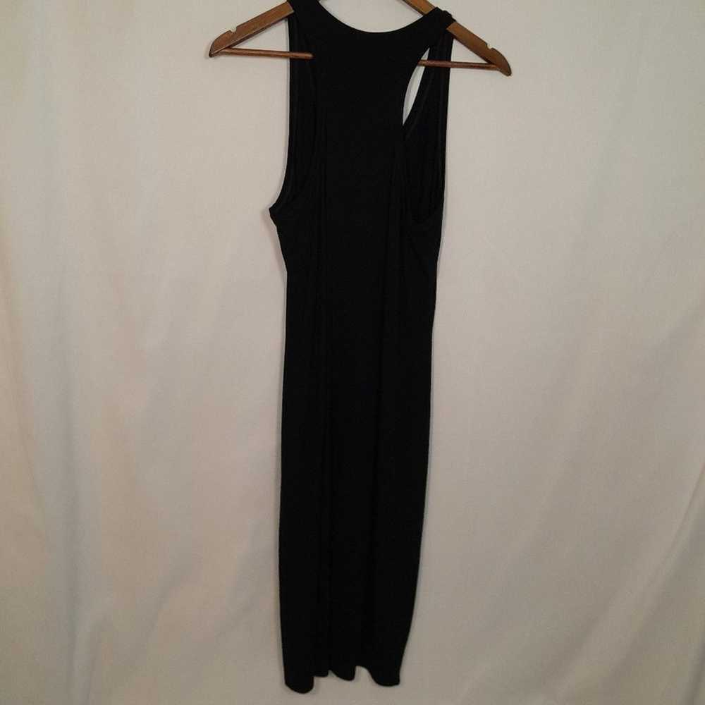 Eileen Fisher Maxi Dress Black Racerback Viscose … - image 2