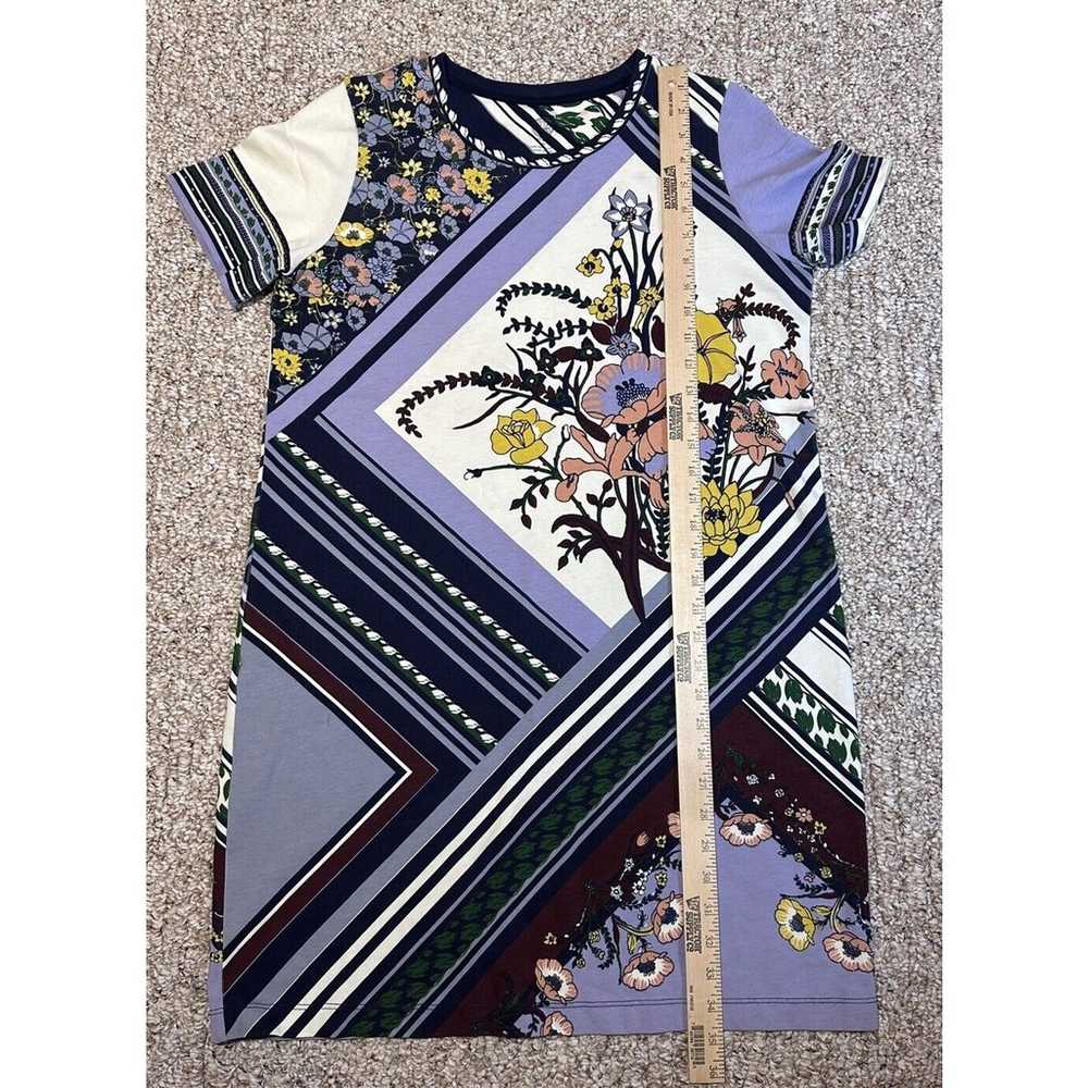 Tory Burch Womens Abstract Floral T Shirt Dress M… - image 3