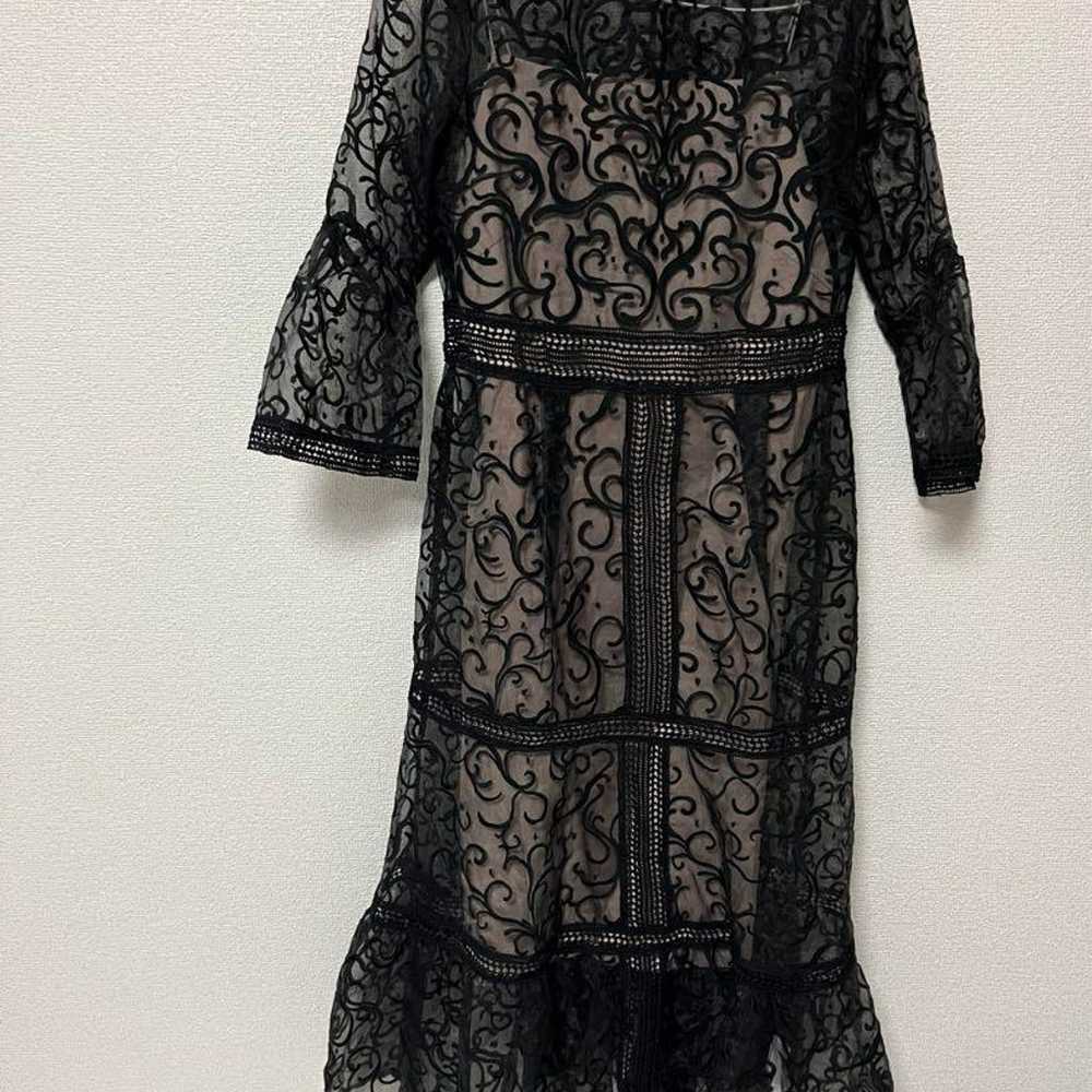 FRAY I.D Black Lace Seven-Quarter Length Dress - image 5