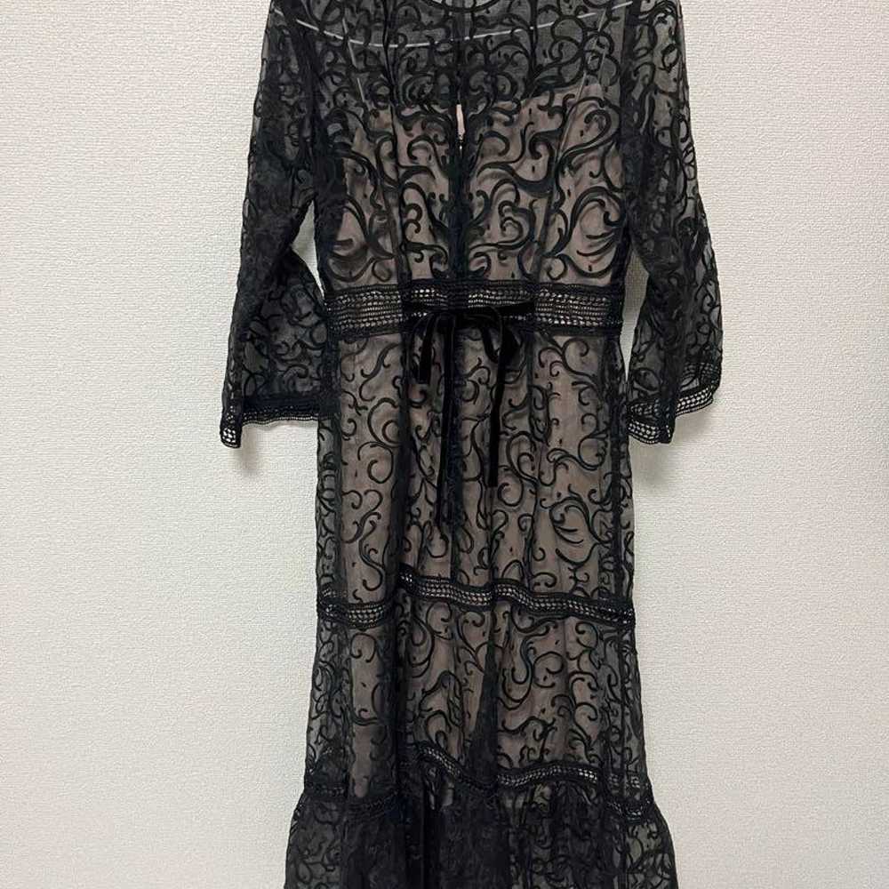 FRAY I.D Black Lace Seven-Quarter Length Dress - image 6