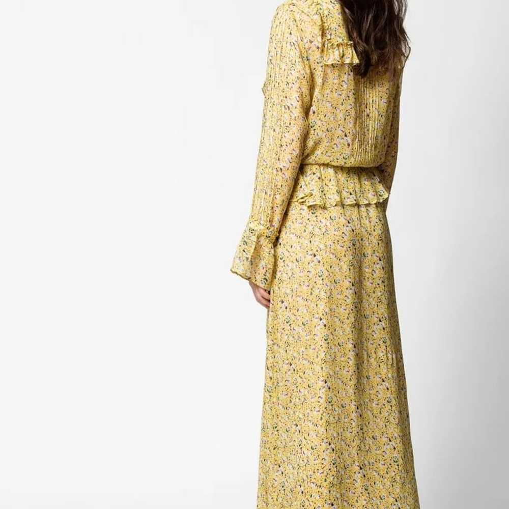 Zadig and Voltaire Dress Yellow Flower Print size… - image 2