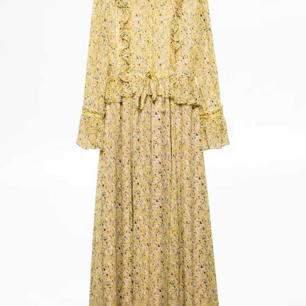 Zadig and Voltaire Dress Yellow Flower Print size… - image 4