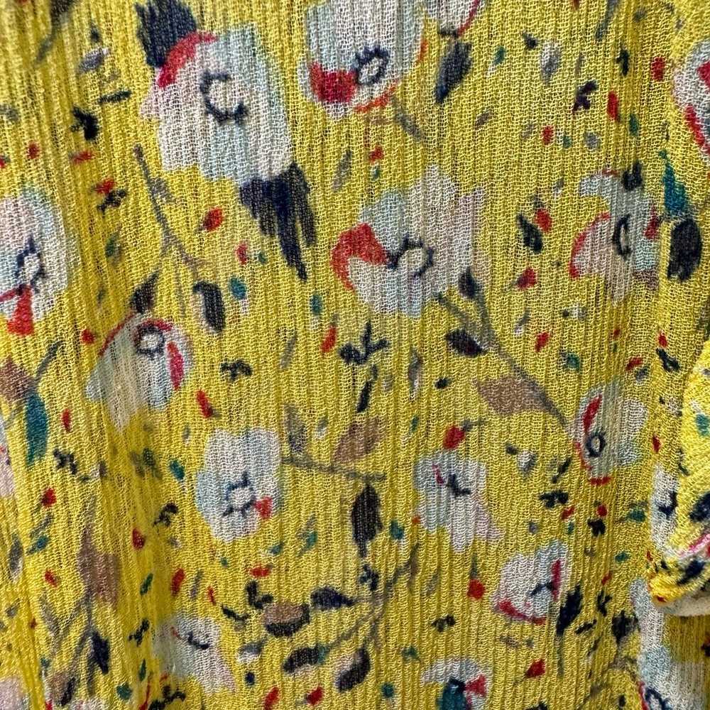 Zadig and Voltaire Dress Yellow Flower Print size… - image 7