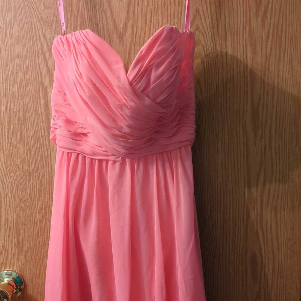 mori lee strapless prom dress high low size 10 - image 3