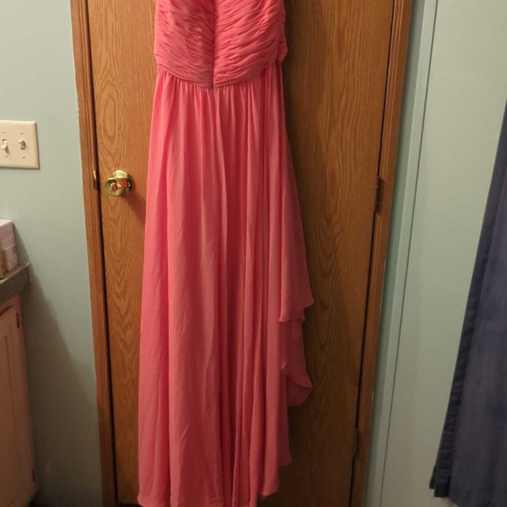 mori lee strapless prom dress high low size 10 - image 4