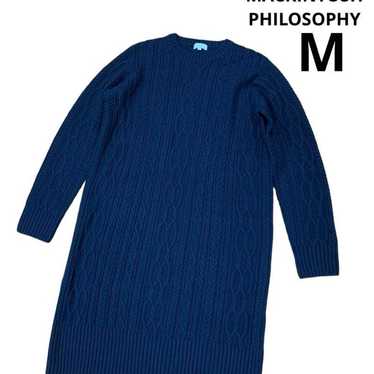 Macintosh Philosophy Knit One-Piece Black Cable Kn