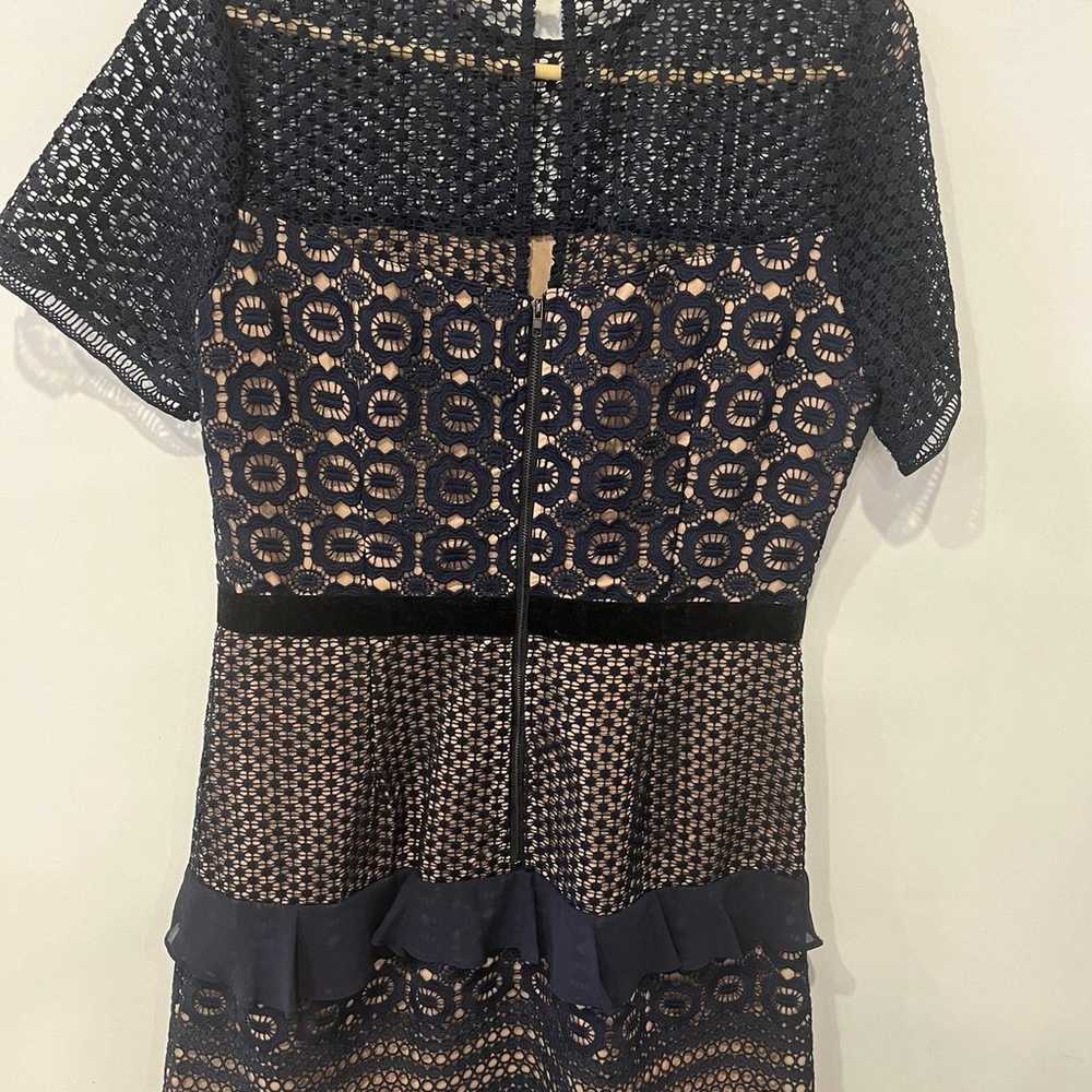 CHELSEA 28 DRESS WOMENS SIZE LARGE NAVY BLUE CROC… - image 5