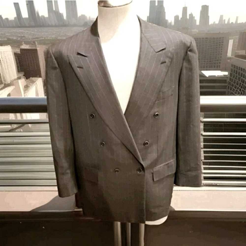 Brioni Brioni Gray 150 Super Wool Double Breasted… - image 1