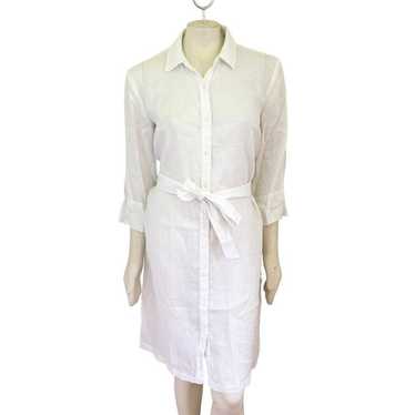 NEW J.MCLAUGHLIN Pure Linen Miranda Shirt Dress i… - image 1