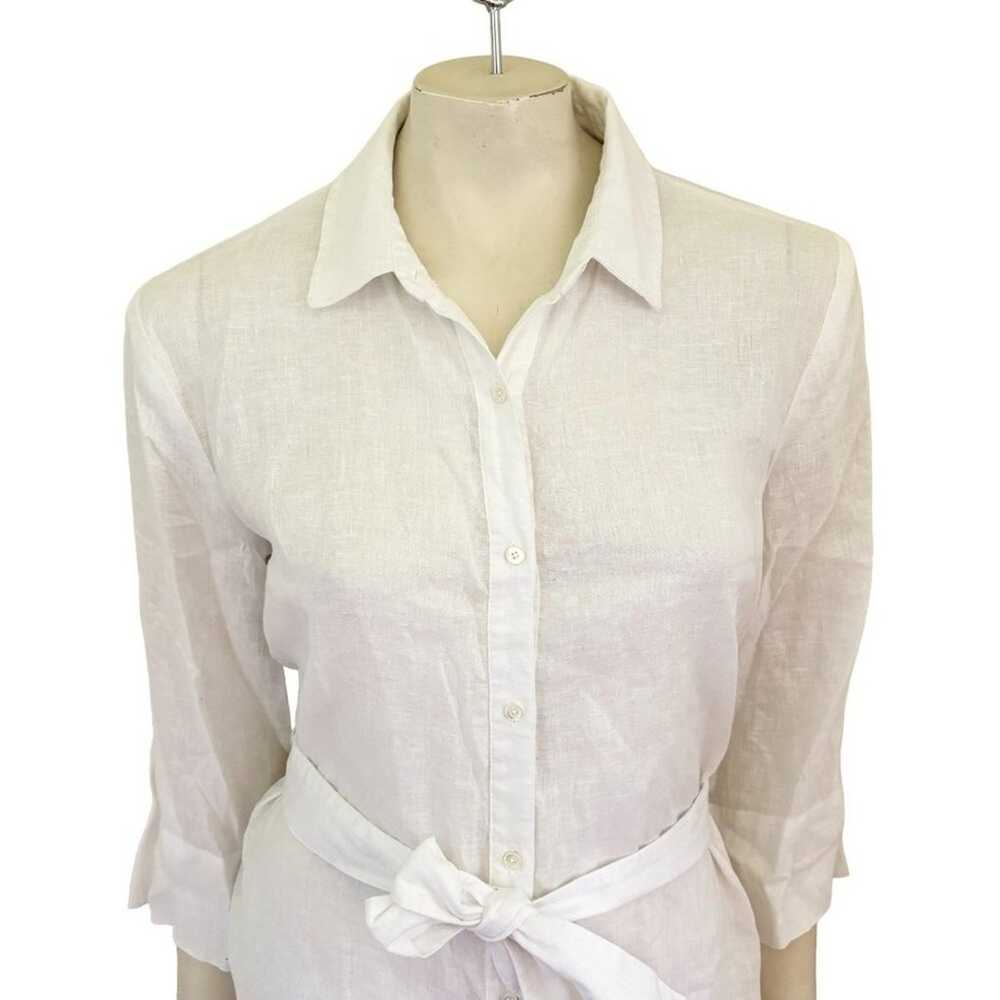 NEW J.MCLAUGHLIN Pure Linen Miranda Shirt Dress i… - image 3