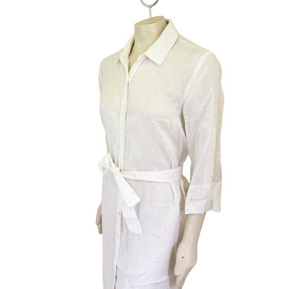 NEW J.MCLAUGHLIN Pure Linen Miranda Shirt Dress i… - image 4