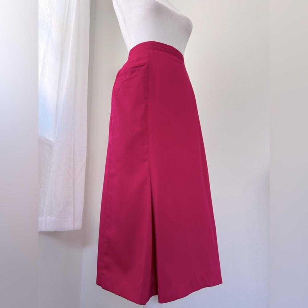 Vintage ‘90s Karen Scott Pink Midi Skirt - image 3