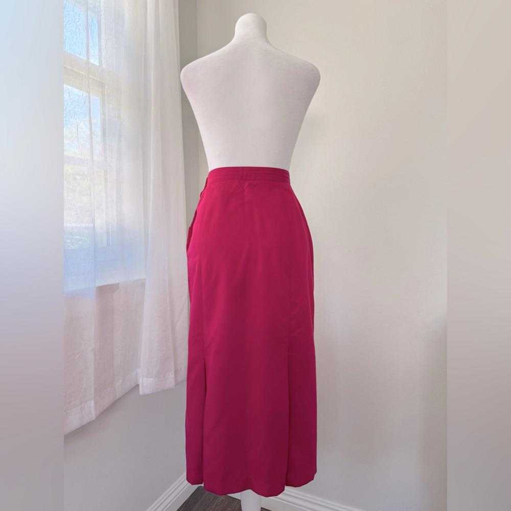 Vintage ‘90s Karen Scott Pink Midi Skirt - image 4