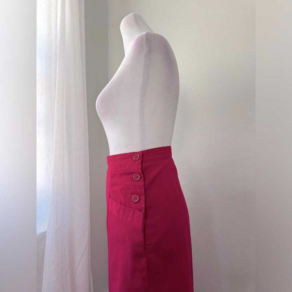 Vintage ‘90s Karen Scott Pink Midi Skirt - image 5