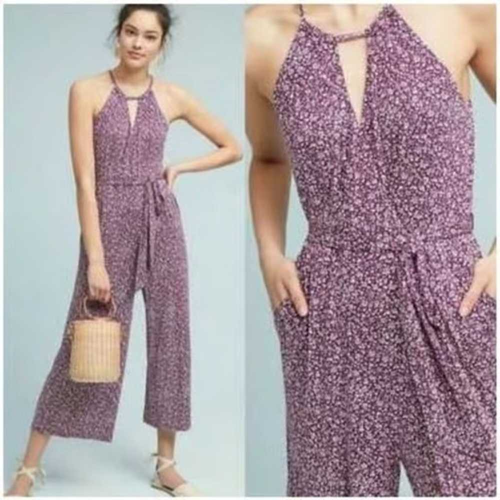 Maeve Anthropologie Halter wide leg Jumpsuit Larg… - image 10