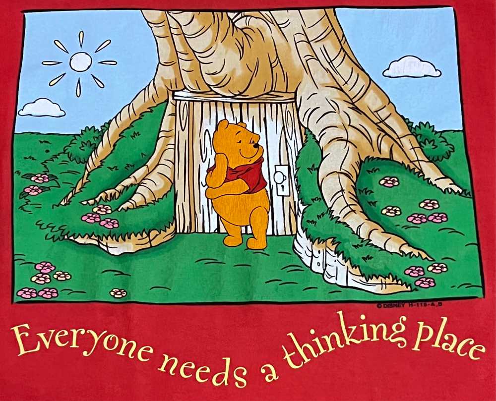 WINNIE THE POOH EVERYONE NEEDS A THINKING PLACE T… - image 1