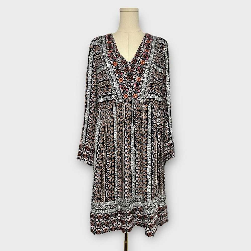 Maeve Naomi Embroidered Tunic Dress Size Large - image 2