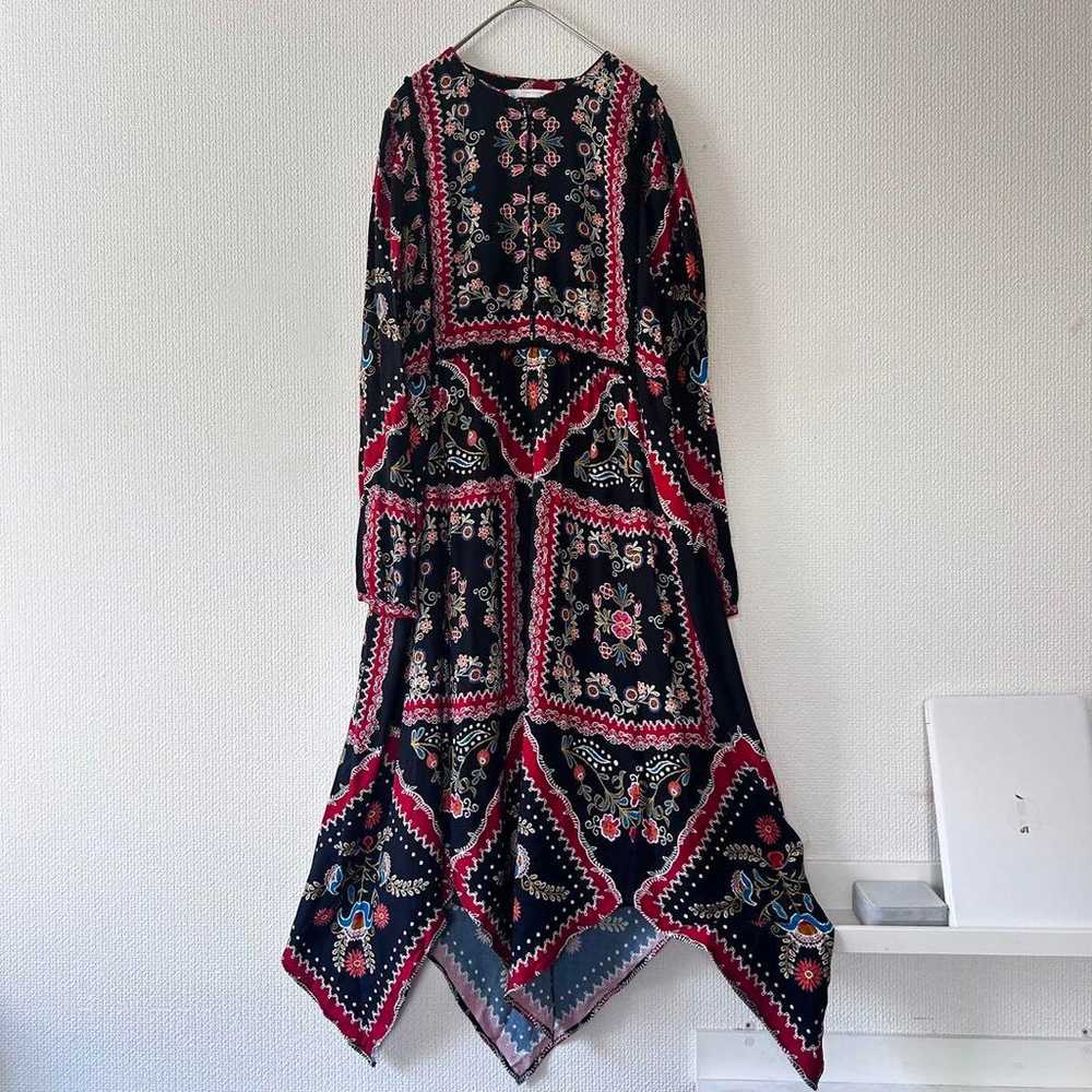 17 Zara long one-piece ethnic floral pattern long… - image 1