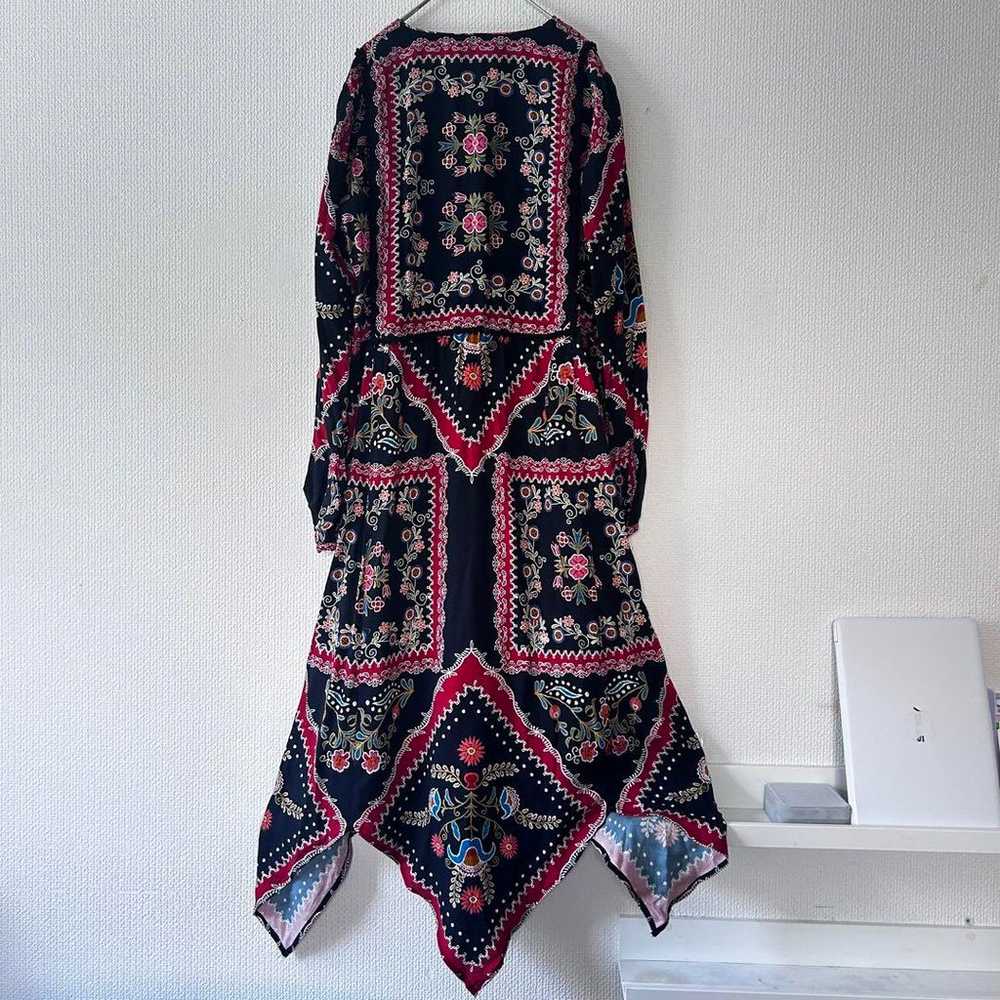 17 Zara long one-piece ethnic floral pattern long… - image 2