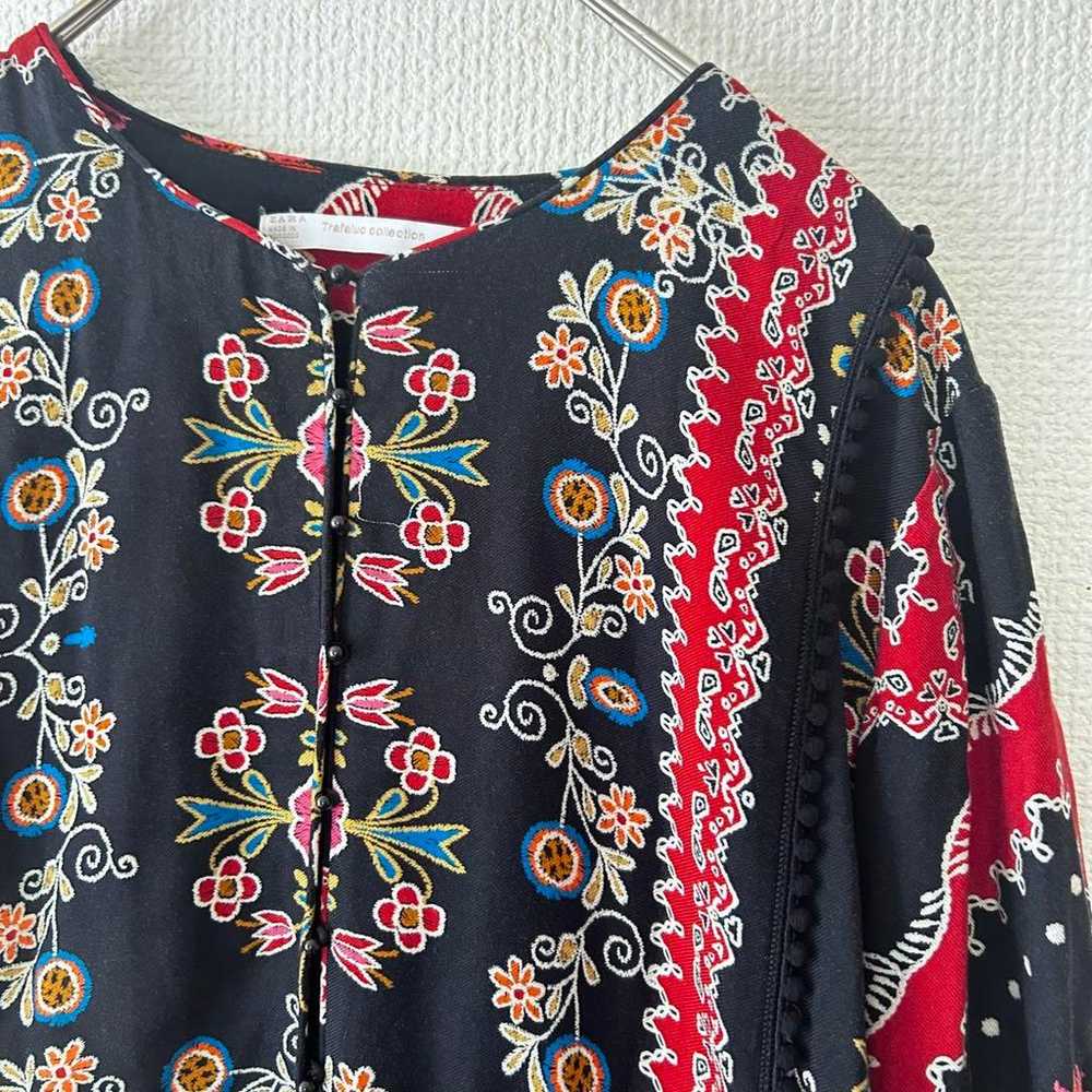 17 Zara long one-piece ethnic floral pattern long… - image 3