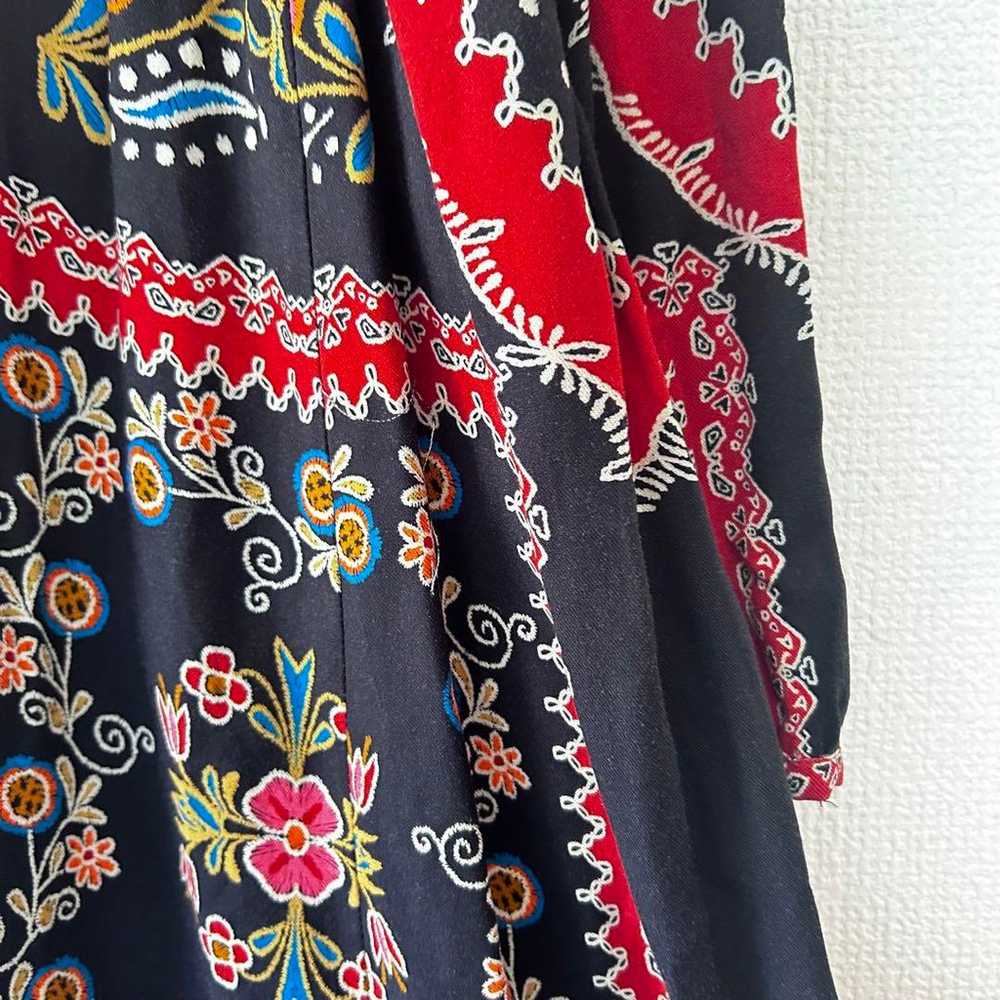 17 Zara long one-piece ethnic floral pattern long… - image 5