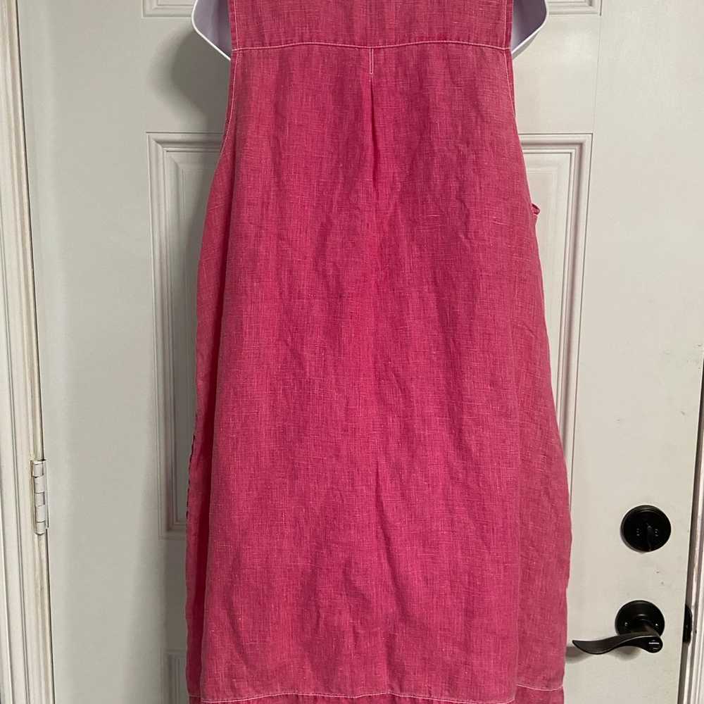 D7- TOMMY BAHAMA Barbie Pink LINEN Shift Tank Dre… - image 5