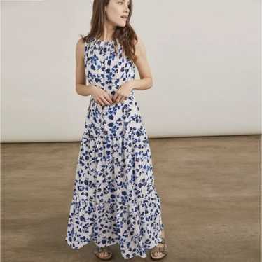 ELIZABETH AND JAMES Smocked Neck Maxi Dress Flora… - image 1