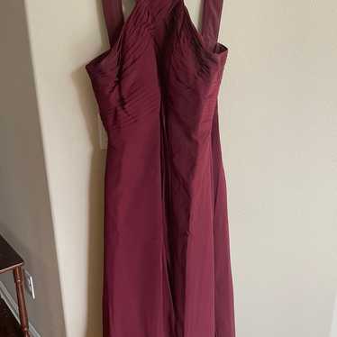 Long maroon dress - image 1