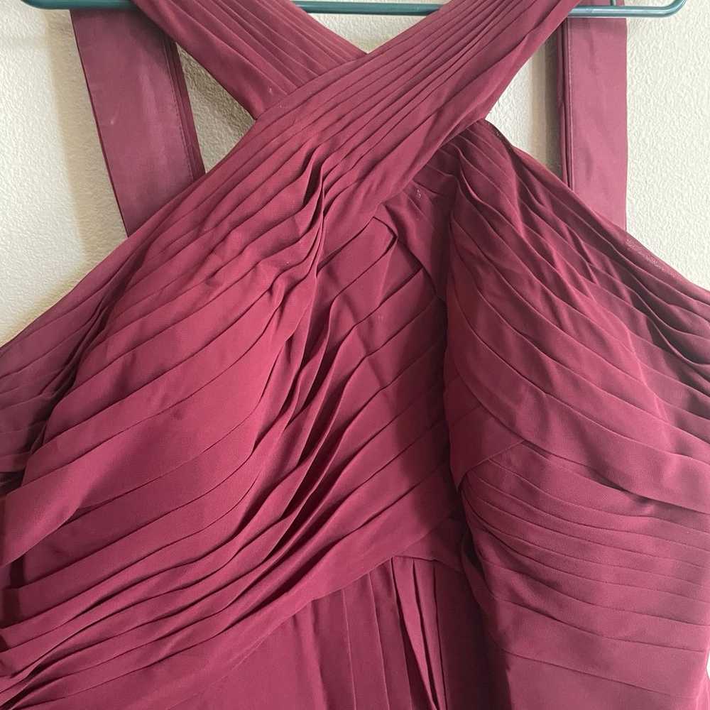 Long maroon dress - image 2