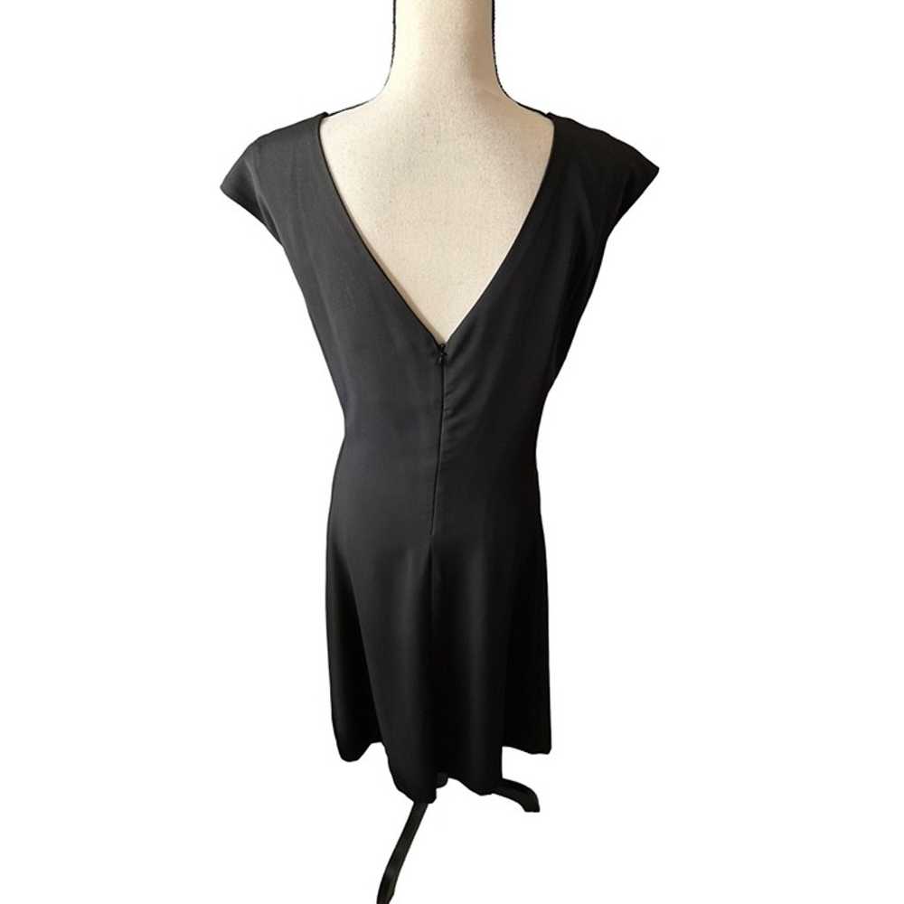 Elena Wang Black Dress NEW Sleeveless Tiny Cap Do… - image 5