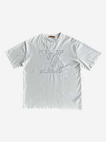 Louis Vuitton Louis Vuitton White & Blue LV Stitc… - image 1