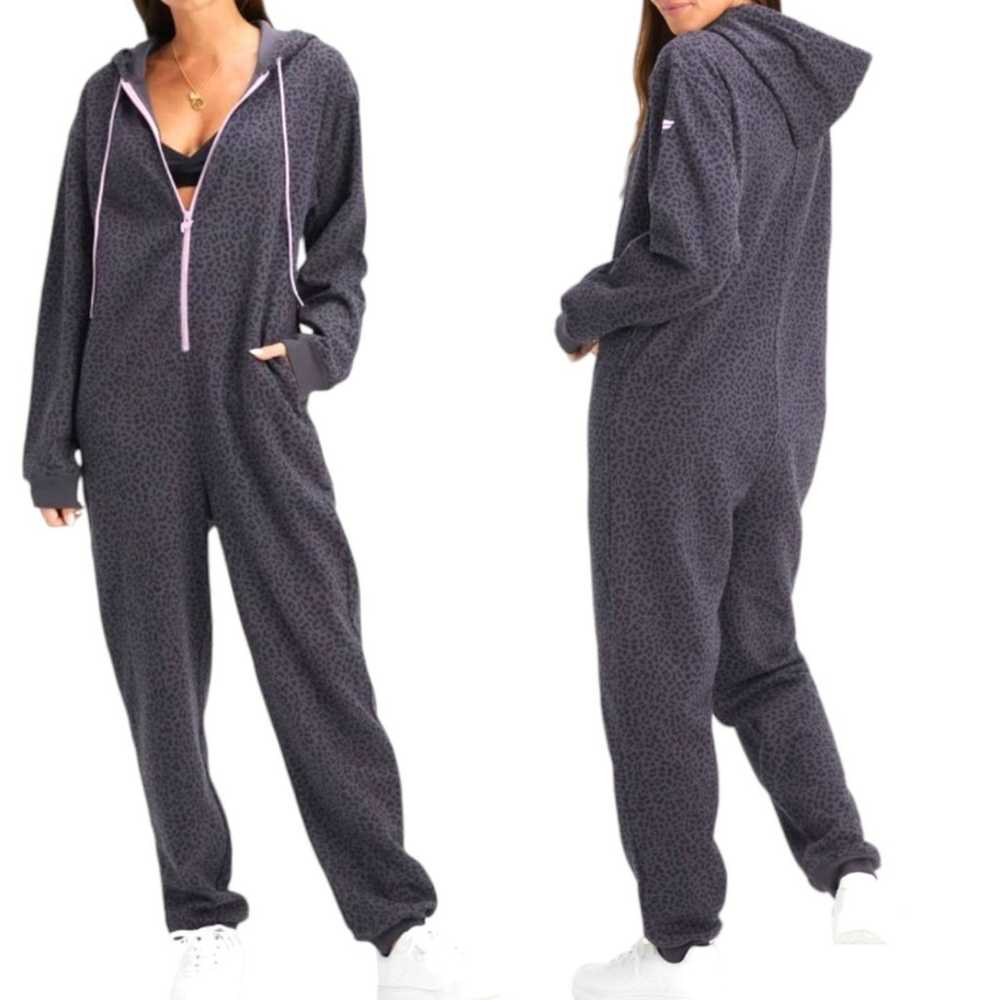 Fabletics Fleece Hooded Onesie Jumpsuit Womens Sm… - image 1