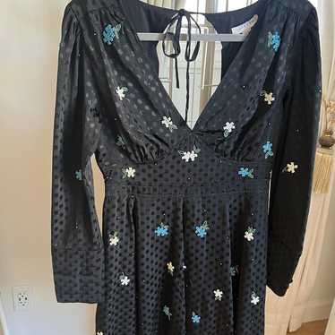 Topshop Embellished Polka Dot MIni dress - image 1