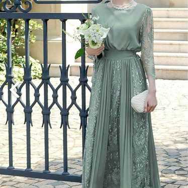 GIRL Conscious Sleeve & Long Flare Wedding Party … - image 1