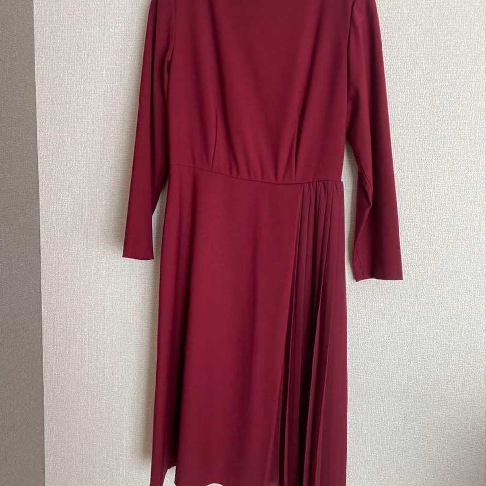 Natural Beauty One-Piece Dress Burgundy Long-slee… - image 1