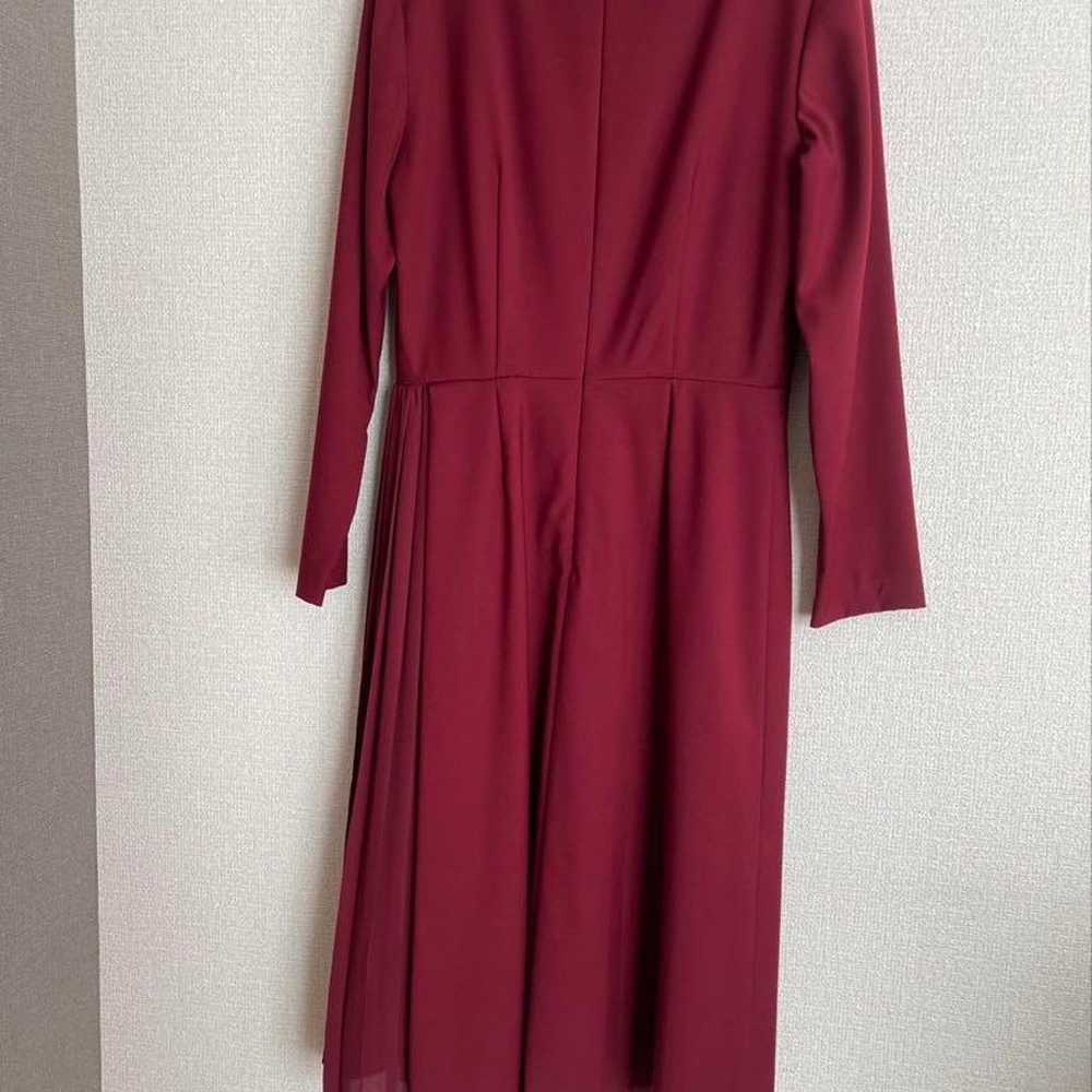 Natural Beauty One-Piece Dress Burgundy Long-slee… - image 2