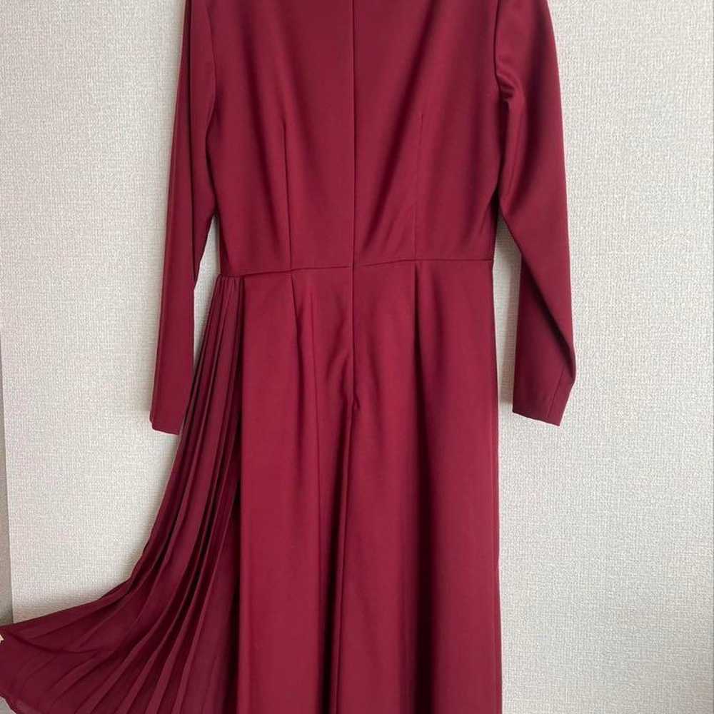 Natural Beauty One-Piece Dress Burgundy Long-slee… - image 3