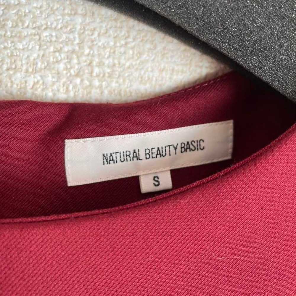 Natural Beauty One-Piece Dress Burgundy Long-slee… - image 4