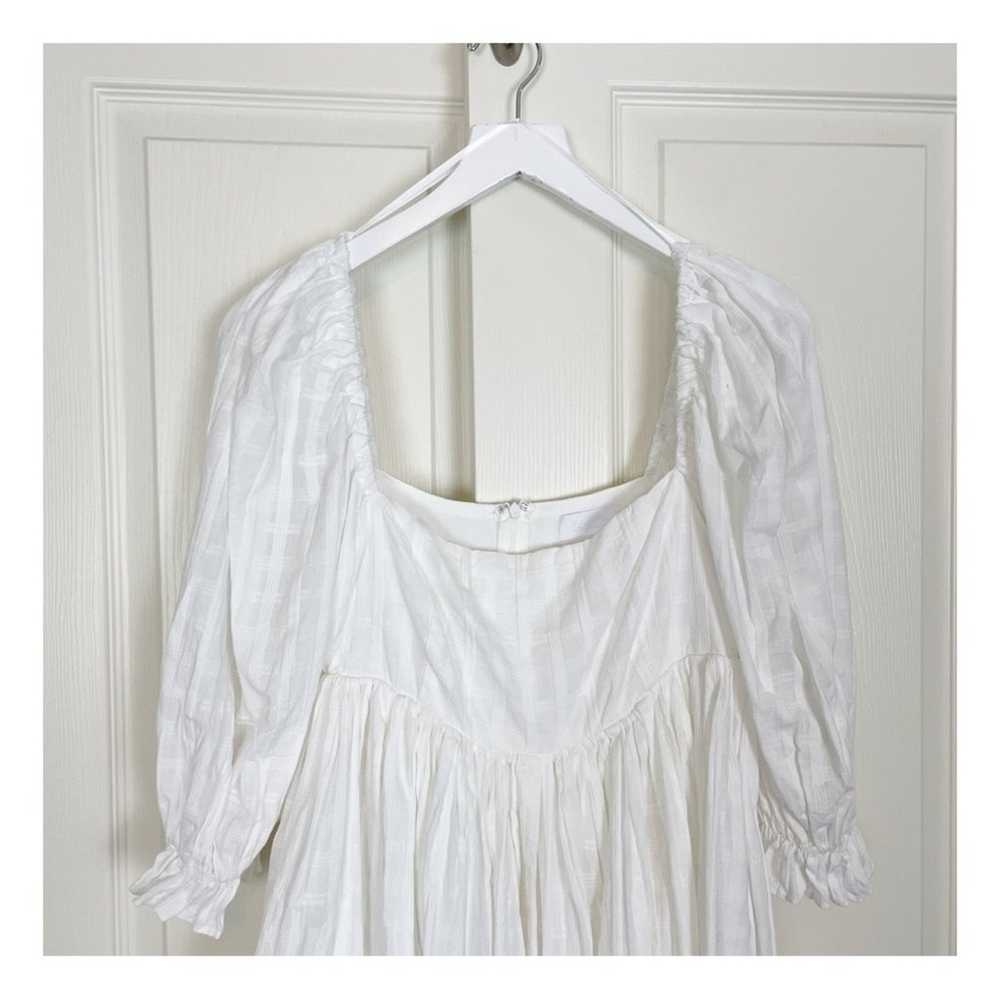 ISALIS Ivory Puff Sleeve Mini Dress - image 2