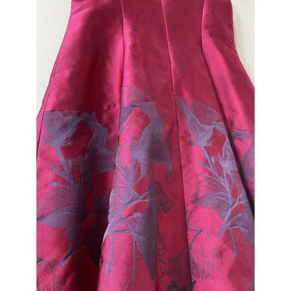 Kay Unger Dress Women's Size 6 Pink Floral Jacqua… - image 6